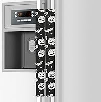 Vista 7 de Emelivor Juego de 2 Fundas para Manijas de Puerta de Refrigerador con Rayas de Fantasmas de Halloween - Fundas para Manijas de Electrodomésticos