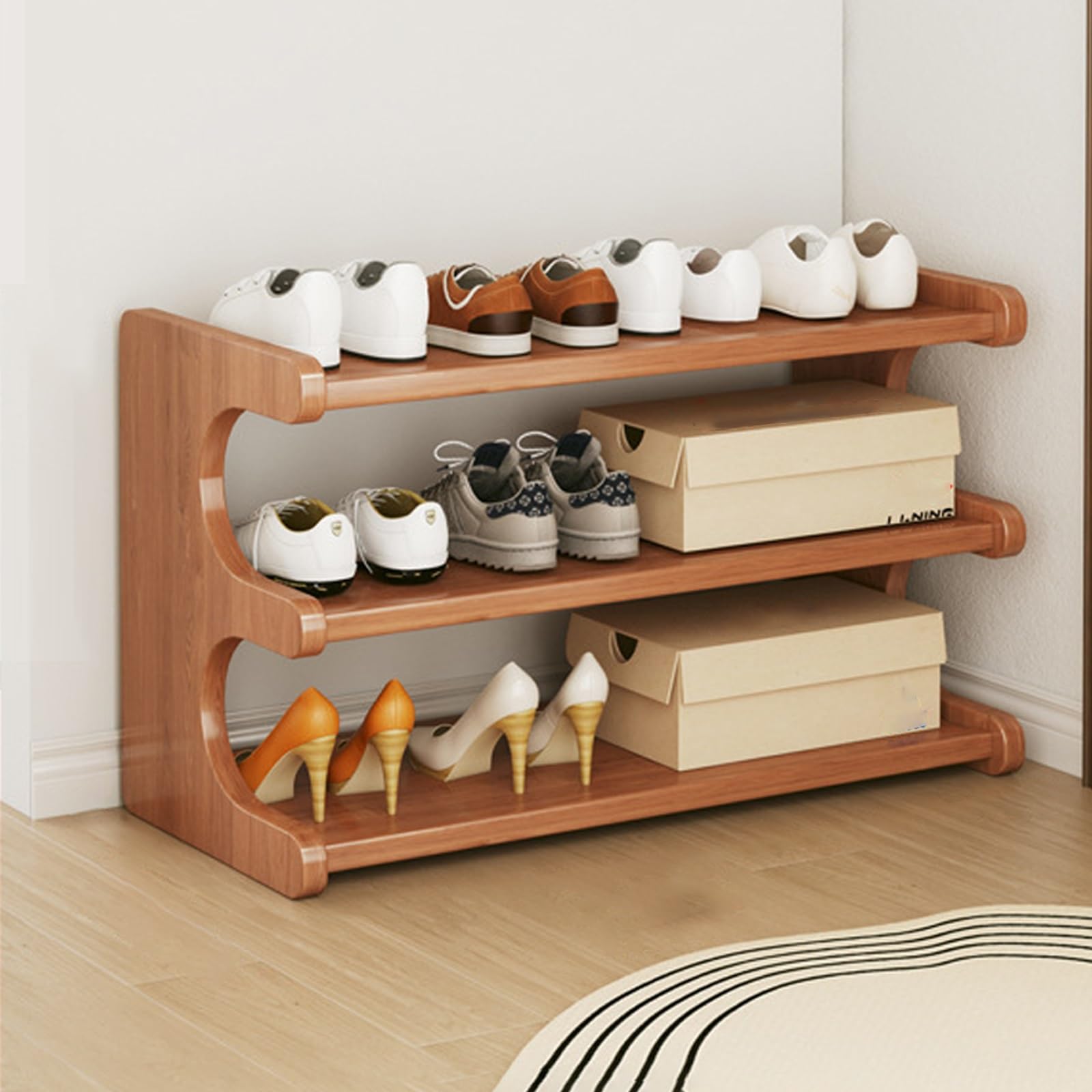 SVFOEBJM lyjc Racks, Tall Narrow lyjc Rack Organizer for Small Spaces, Multifunction Display Shelf, lyjc Rack for Entryway, Closet, Corner, Doorway, Space Saving lyjc Storage