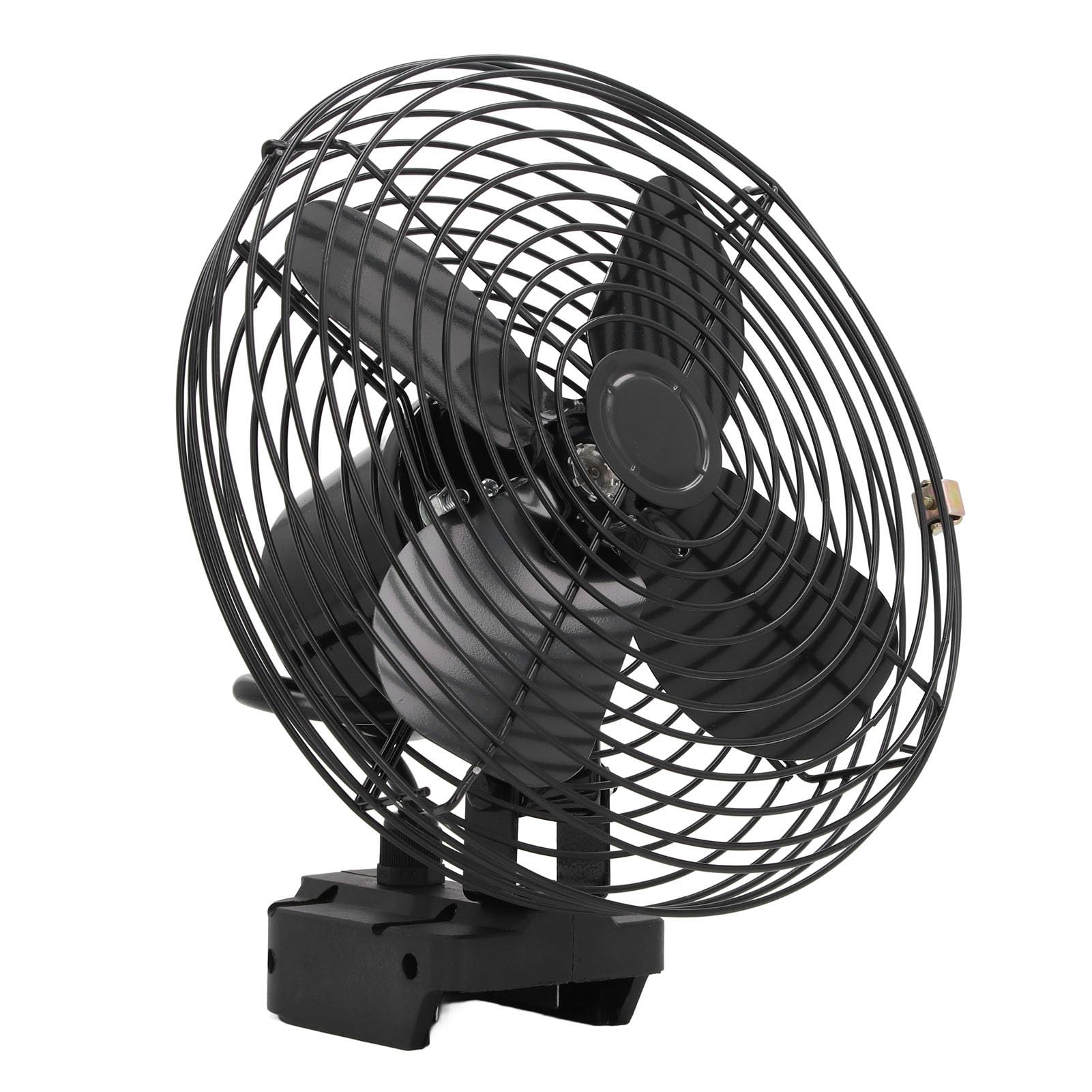 Garosa Ventilatore da Tavolo Mini 8 Pollici, Costruzione in Acciaio Inossidabile, 3 Velocità Silenzioso per BL1830 BL1840 BL1850 BL1860 Batteria 18V con Base Stabile per Casa Ufficio