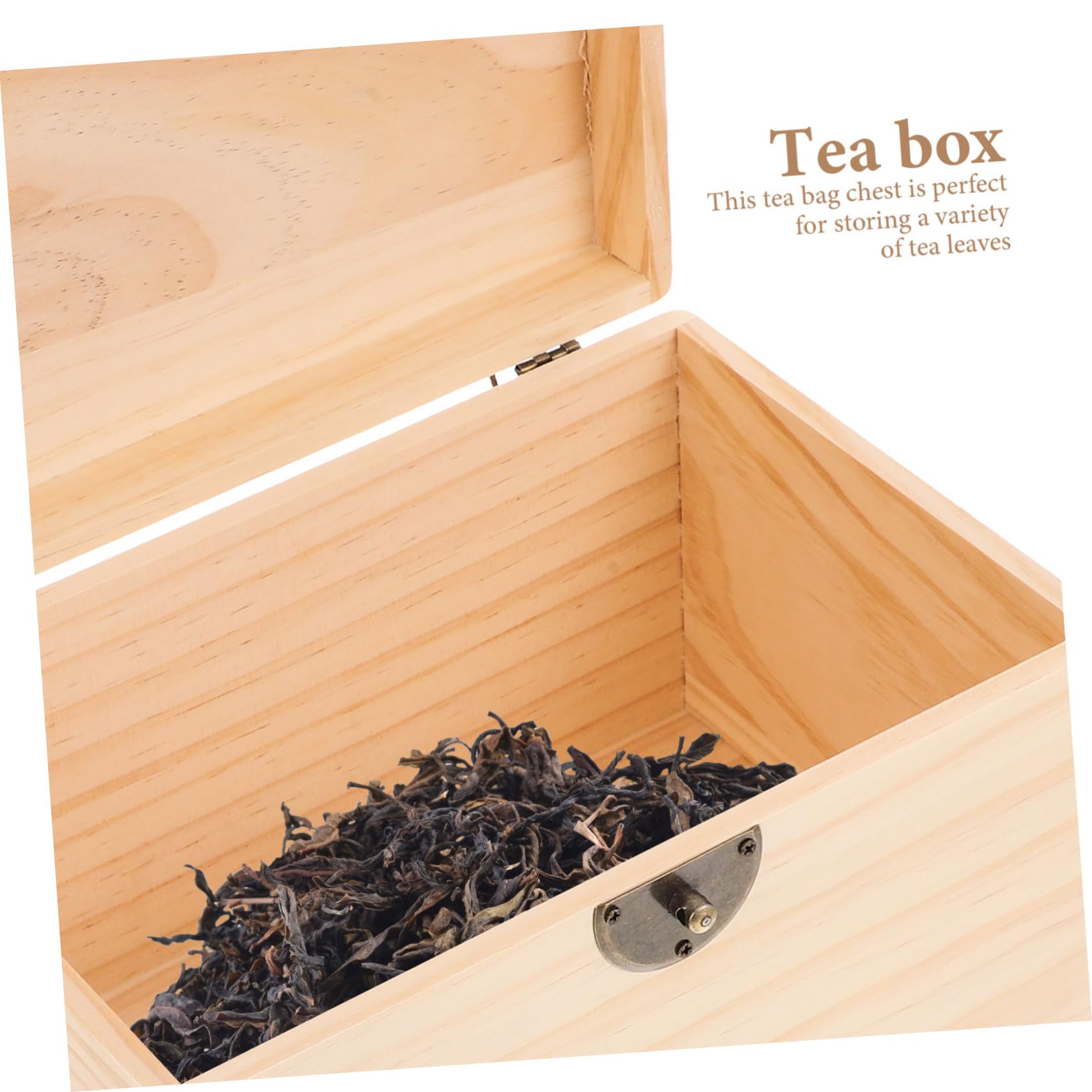 Caja de Madera para Hojas de Té 23, 5x15, 5x15, 5 Cm