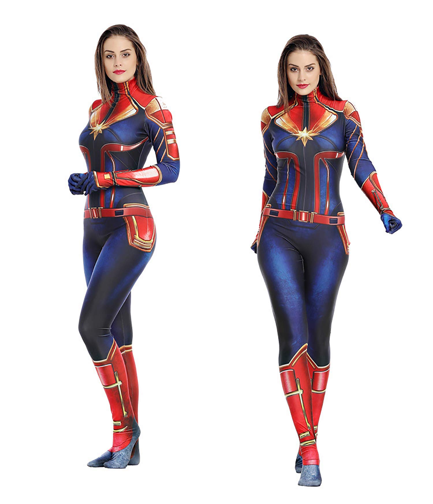 ハロウィン コスプレ大人用衣装　大人気のアベンジャーズ のキャプテン・マーベル Amazon | ハロウィン服装 キャプテン・マーベルの衣装 コスプレ
