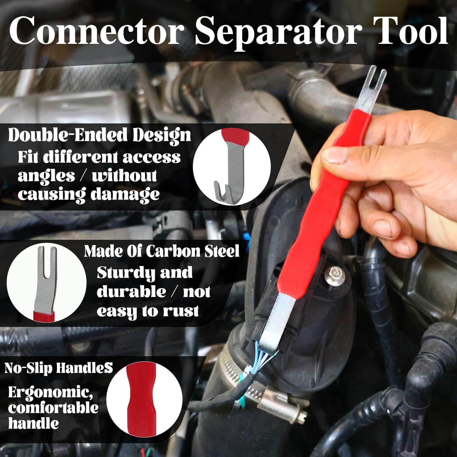 Depinning Tools Kit – 82+1Pcs Terminal Pin Removal Tools Automotive Electrical Connector Terminal Removal Tools Kit for Automotive, Motorcycle & Household Devices, Black