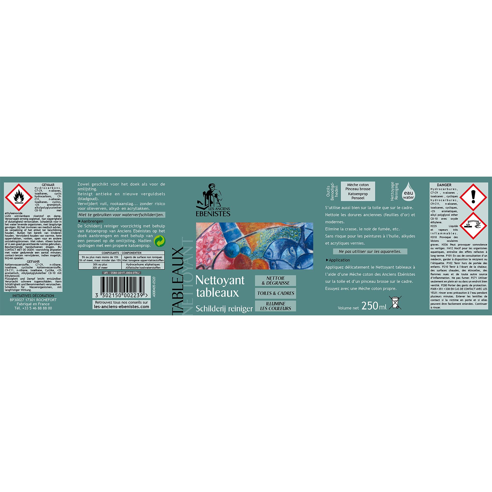 Nettoyant Tableau 250ml - Les anciens ébénistes