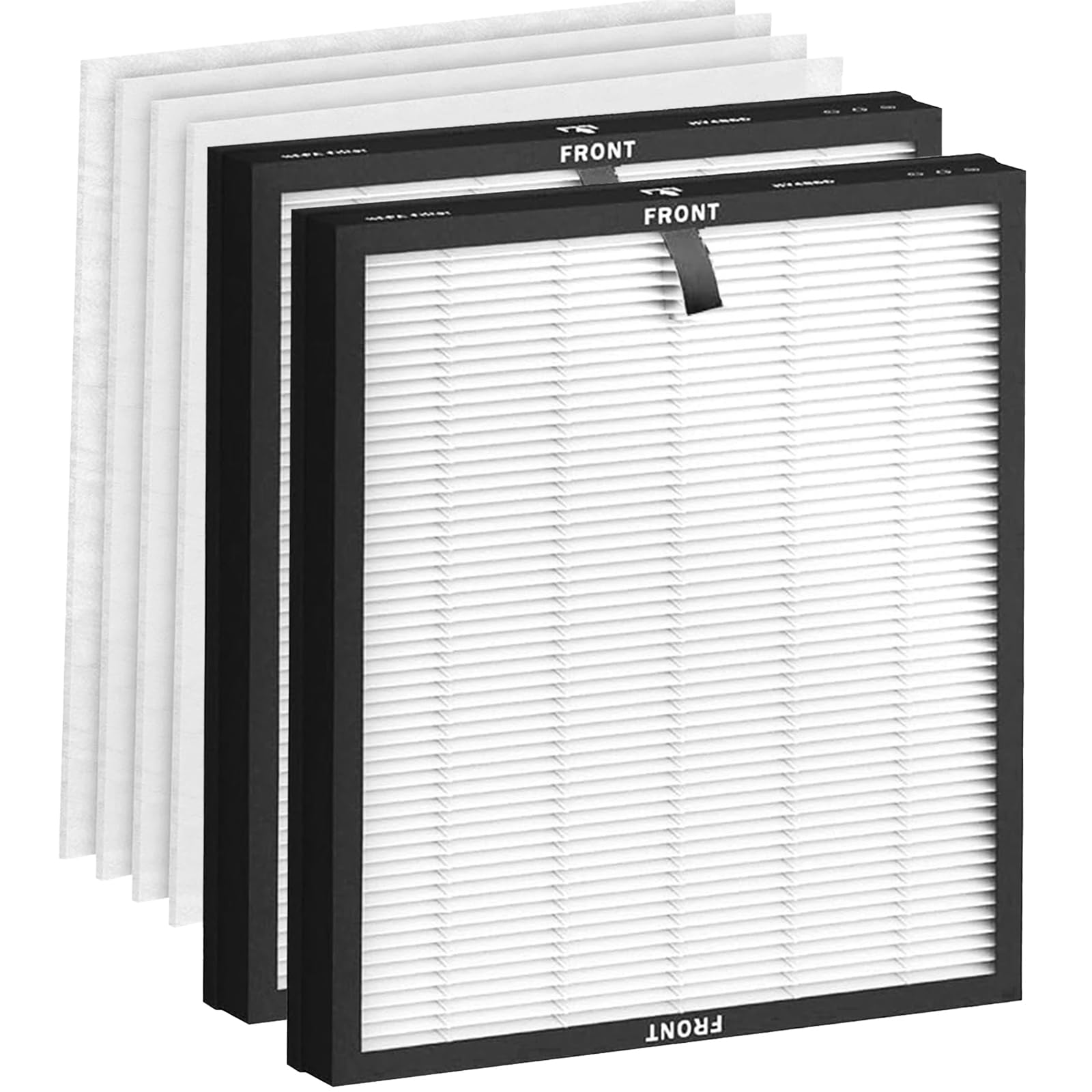 HY4866 Replacement Filter Compatible with MORENTO HY4866 HY4866-WF Air Purifier, 3-in-1, 2 Pack H13 True HEPA & Activated Carbon Air Filter with 4 Pack Pre-filter cotton