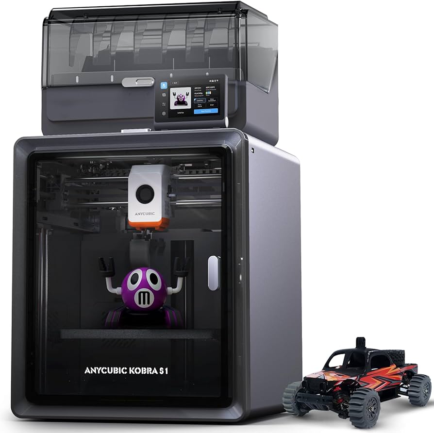Anycubic 3D Printer Kobra S1 Combo, Multi-Color 3D Printer Max