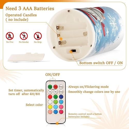 Vista 213 de Velas parpadeantes sin llama, velas LED moradas de mariposa lavanda con temporizador remoto, juego de 2 velas a pilas para San Valentín, boda
