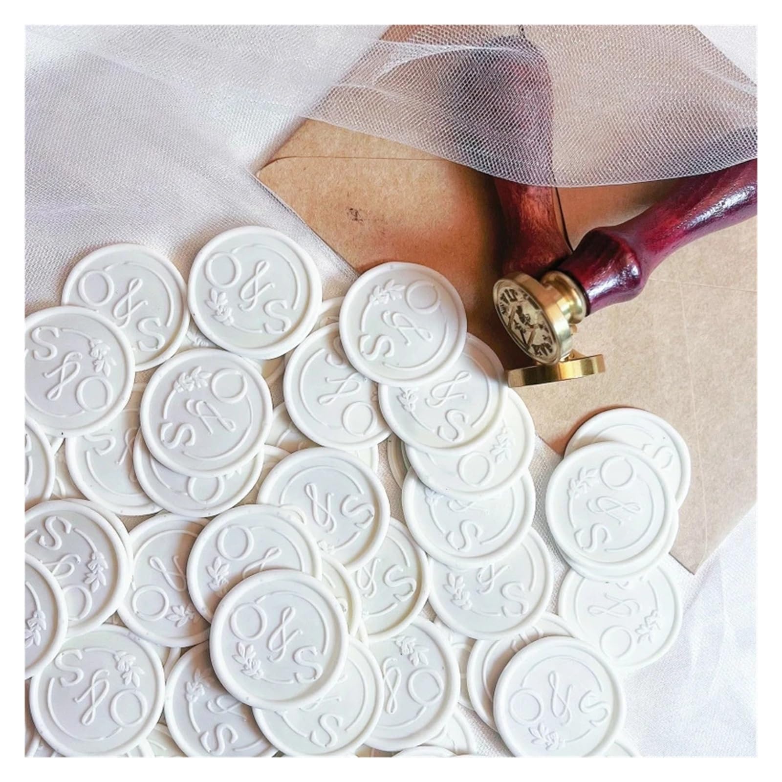 Adesivi con sigillo autoadesivo in cera | Matrimonio personalizzato e fai da te: sigilli in ceralacca autoadesivi(210pcs)