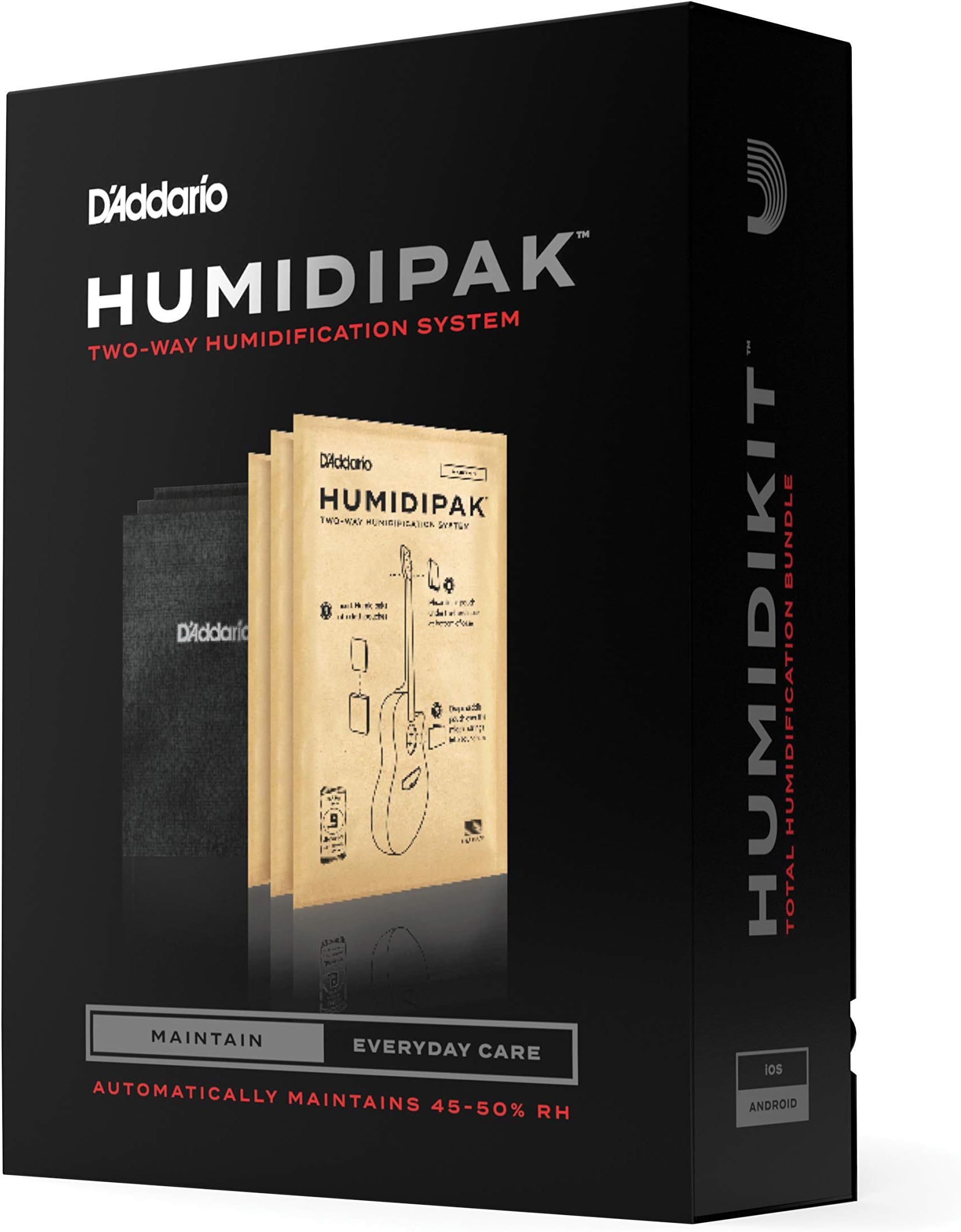 Guitar Humidifier System - Humidipak Maintain Kit - Automatic Humidity Control System - Maintenance-Free, Two-Way Humidity Control System For Guitars