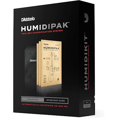 D'Addario Guitar Humidifier System - Humidipak Maintain Kit - Automatic Humidity Control System - Maintenance-Free, Two-Way Humidity Control System For Guitars