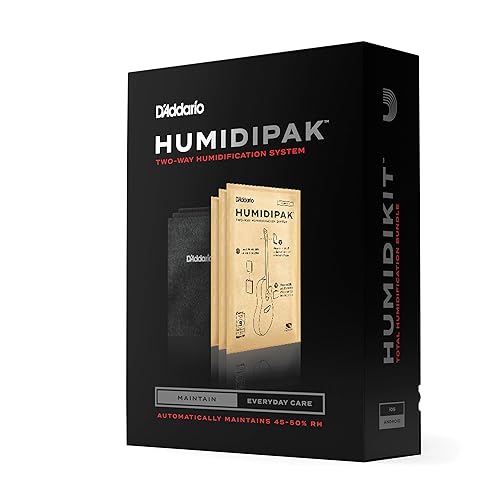 Sistema de Humidificador de Guitarra D'Addario - Kit de Mantenimiento Humidipak - Sistema de Control de Humedad Automático - Sistema de Control de Humedad Bidireccional Sin Mantenimiento, Para Guitarras