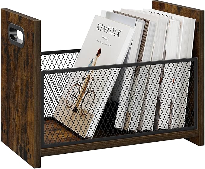 Amazon.com: GTCJION Large Magazine Rack Floor, Vinyl Record Storage ...
