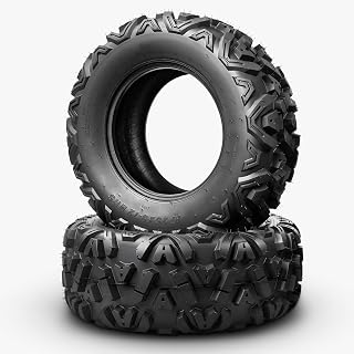2Pcs 25x8-12 ATV UTV Tires, 25x8x12 All-Terrain Off-Road Quad Mud Tires, 6PR, Tubeless