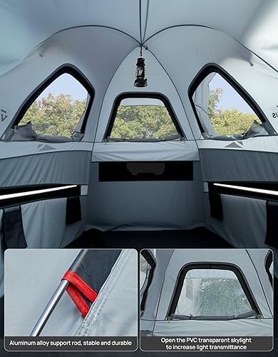 Miniatura 4 de JOYTUTUS Cybertruck - Tienda de campaña con toldo, impermeable de poliuretano de 78.740 in de doble capa para 2 personas, plataforma trasera de