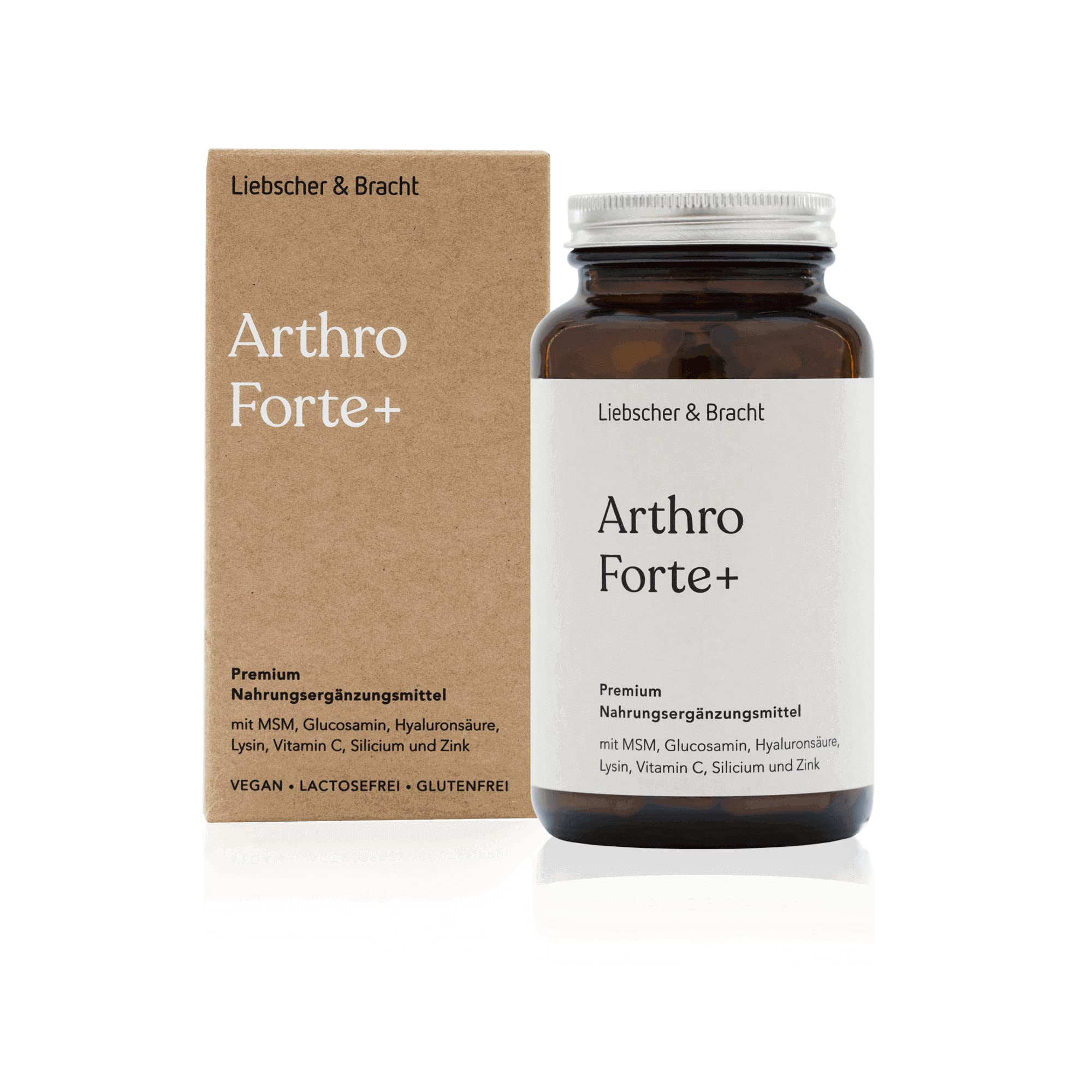 Liebscher & Bracht Premium Nahrungsergänzungsmittel: Arthro Forte+ / 180 Kapseln für 2 Monate - für Gelenke, Wirbelsäule und Faszien, vegan, lactose- & glutenfrei