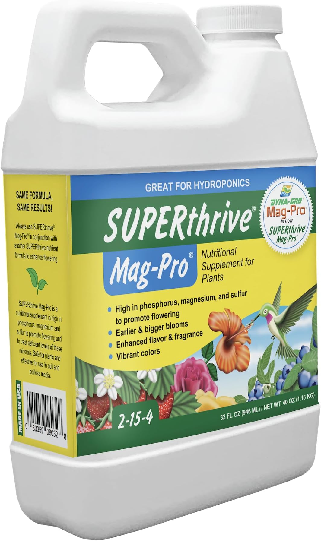 Hydrofarm Dymag032 1 Quart Mag-Pro Blossom Booster