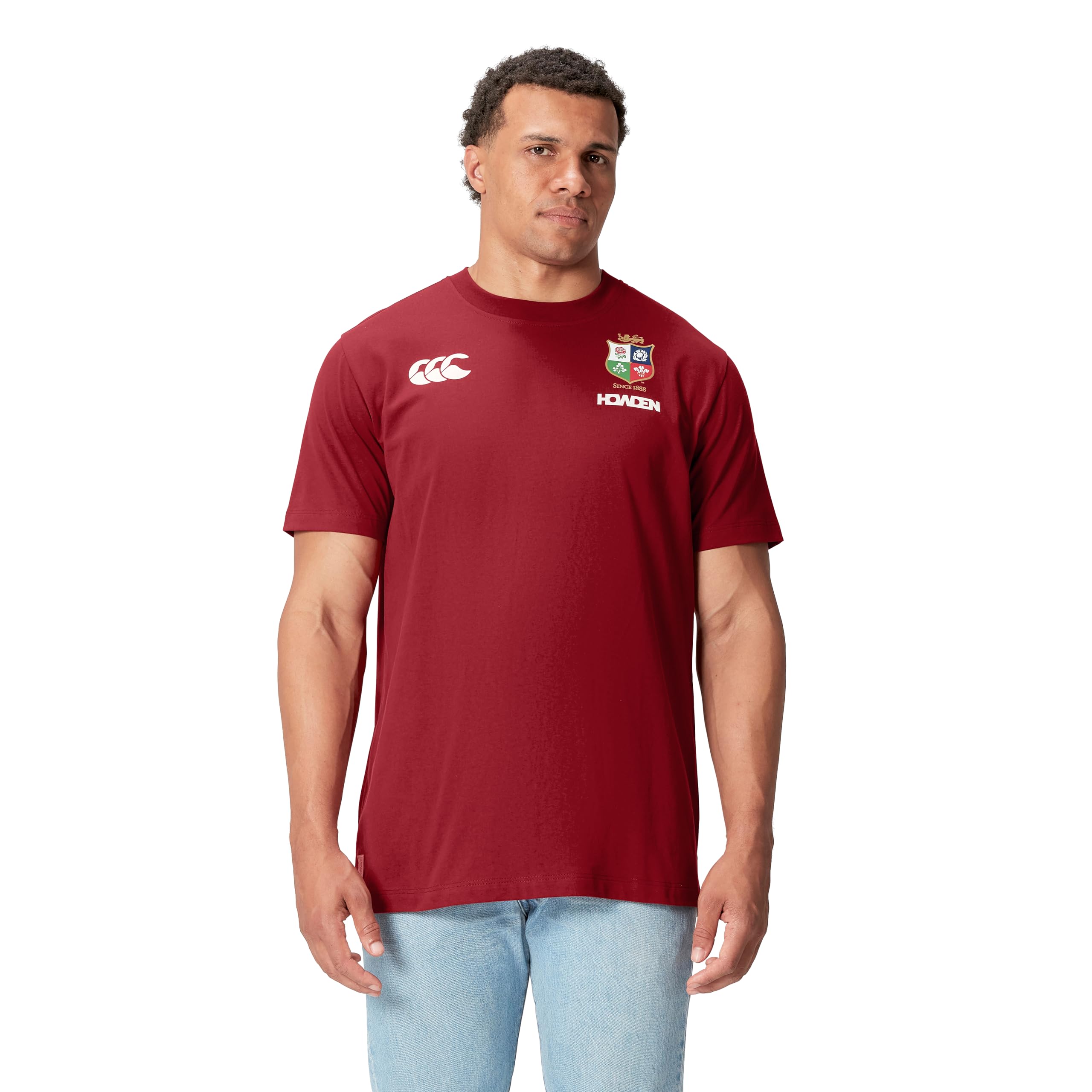 Canterbury Leones Británicos E Irlandeses de Algodón Camisa Hombre (Pack de 1)