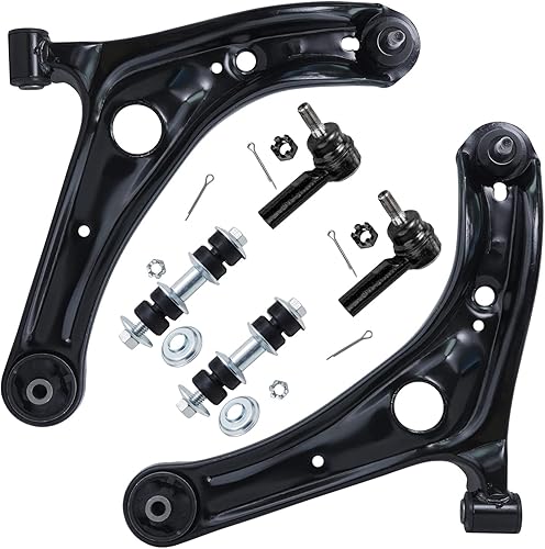 Miniatura 314 de Detroit Axle - Kit de brazos de control AWD para cargador Chrysler 300 Dodge Challenger Magnum, 2 brazos de control superiores delanteros con rótula