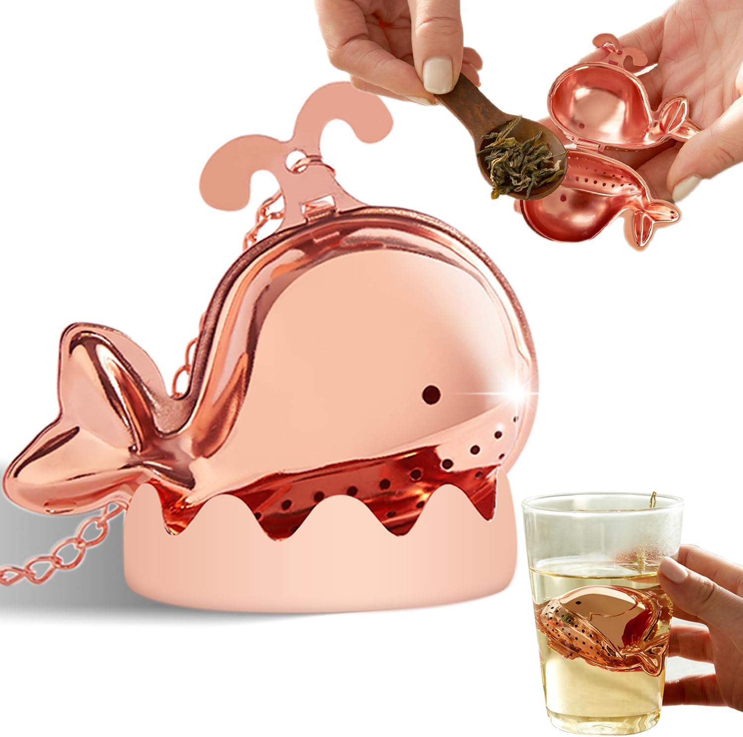 Amazon.com: KOFPAR Whale Tea Infuser Balls for Loose Tea, Cute Loose ...
