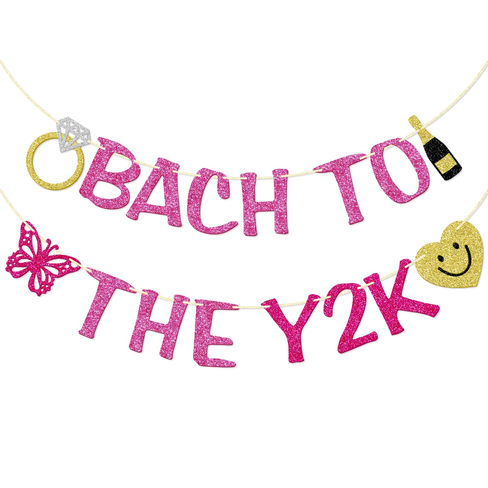 Amazon.com: Bach to the Y2K Banner, 2000s Bachelorette Party 