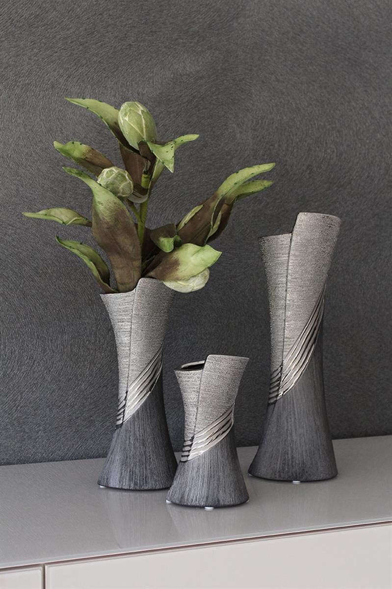Gilde Modern Vase Ceramic Vase Table Vase Decorative Vase Vase Grey ...