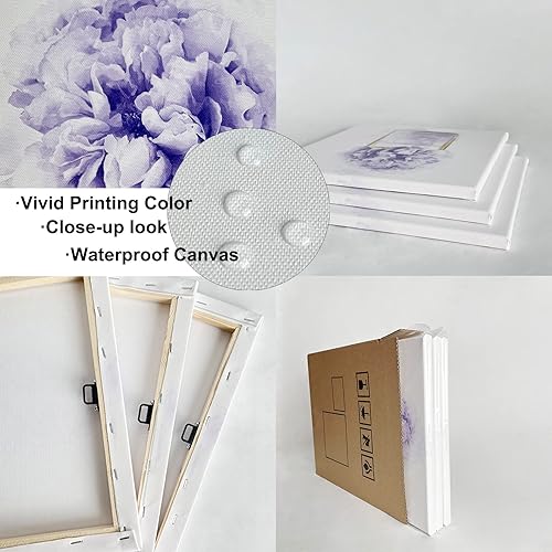 Miniatura 6 de VVOVV Wall Decor - Whisky marrón en tazas con lienzo de hielo impresión artística para pared pintura de vino cuadros enmarcados para fumar cenicero