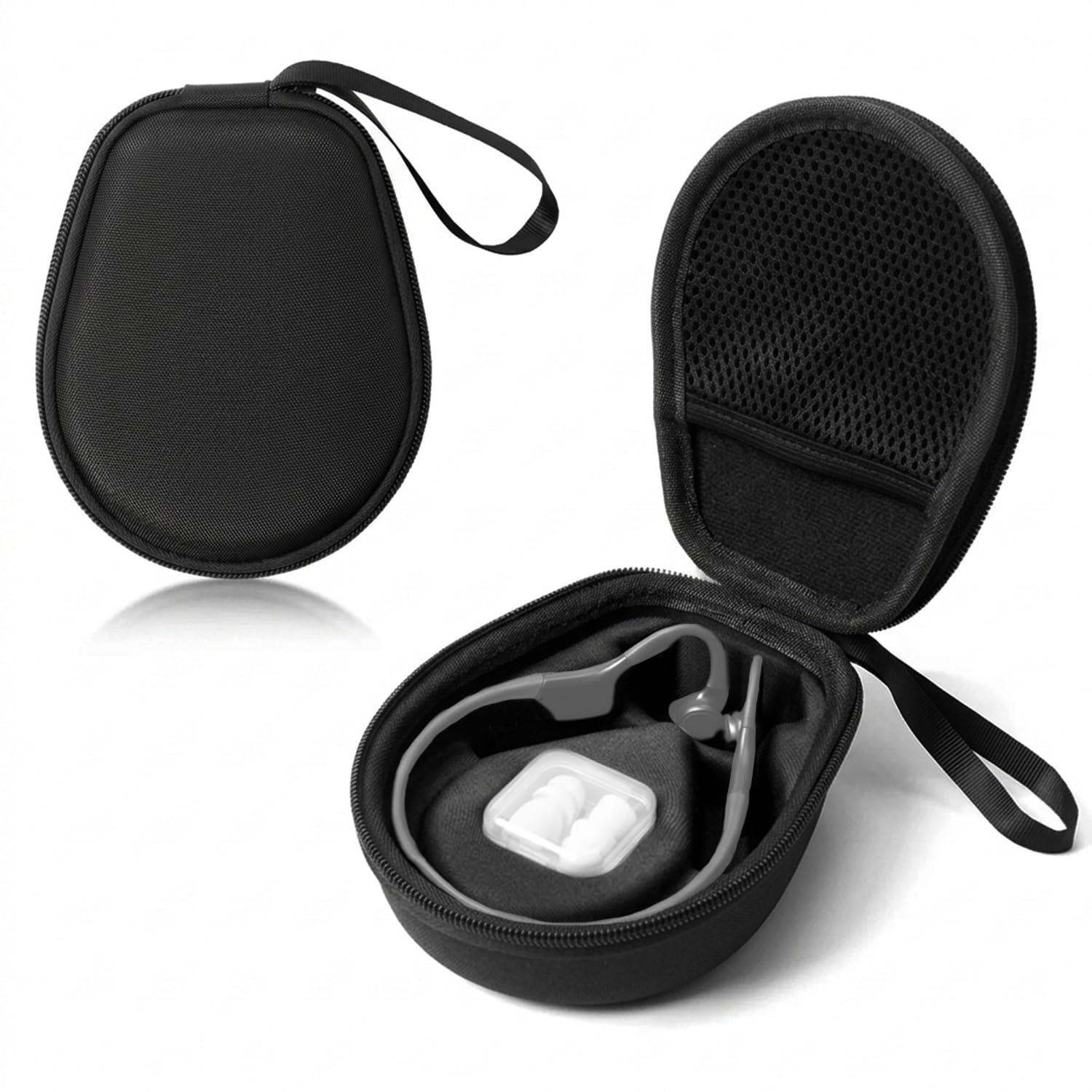 ZORBES® Compatible with AfterShokz Open Series, Bone Conduction Headphones EVA Hard Shell Travel Case with Hand Strap, Contour Fit Soft Plush Lining with Built-in Mesh Pocket-image-33