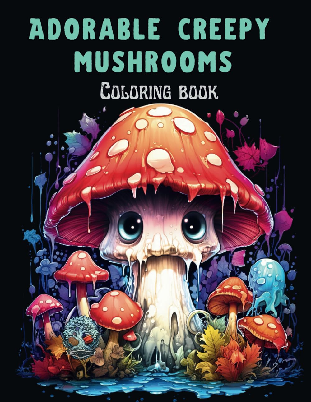 Amazon.com: Adorable Creepy Mushrooms coloring book: 50 cute coloring ...
