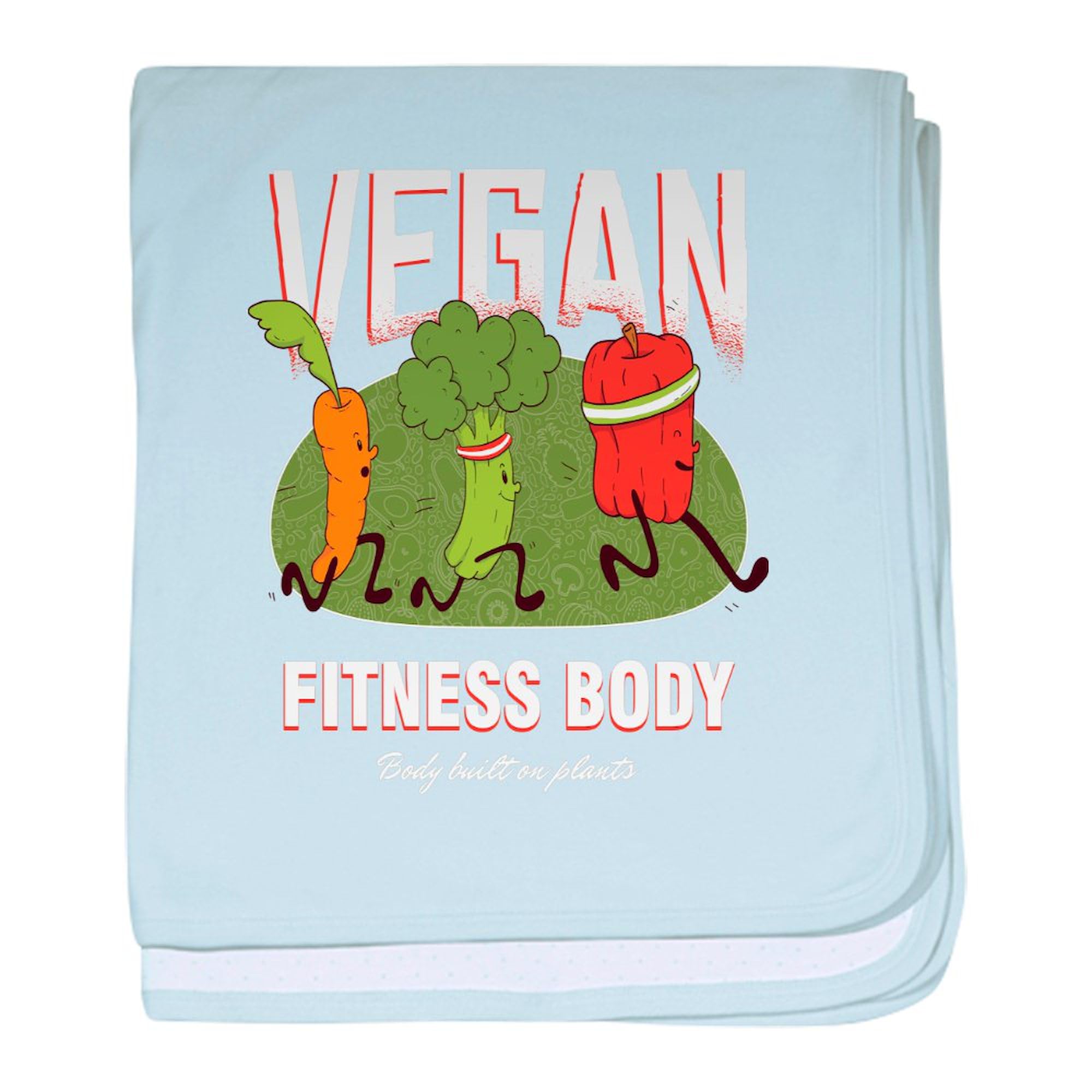 CafePress Veganism Healthy Food Vegetarian Food Baby Blanket, Super Soft Newborn Swaddle