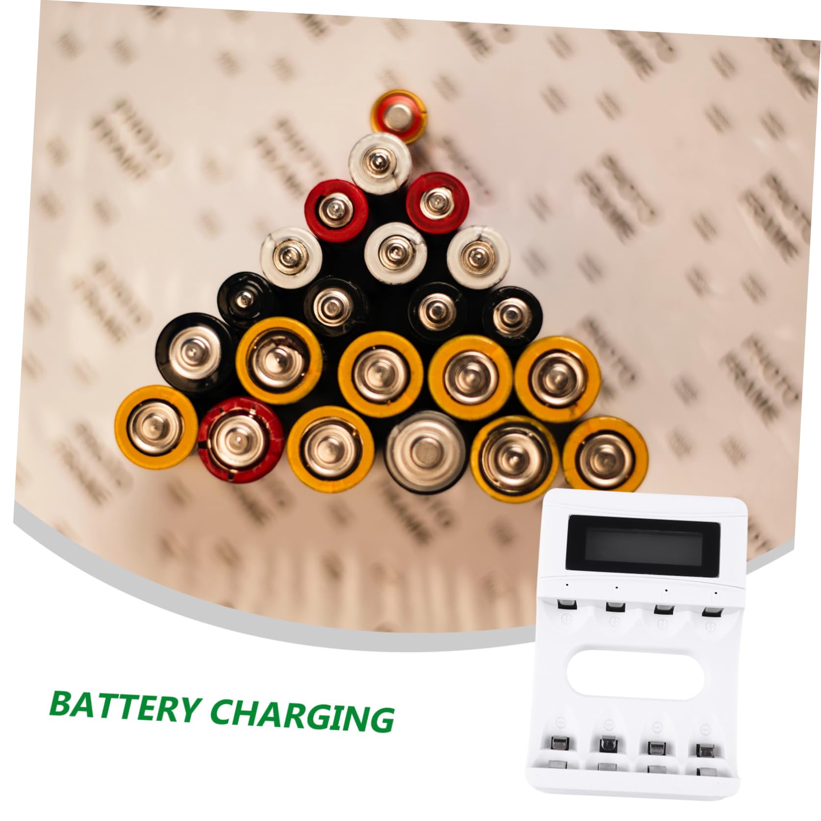 jojofuny 3pezzi Caricatore Usb Lcd Per Batterie Ricaricabili Slot Con Display Intelligente e Sicurezza Automatica Carica Batterie Contemporaneamente Interruzione Automatica Caso Di