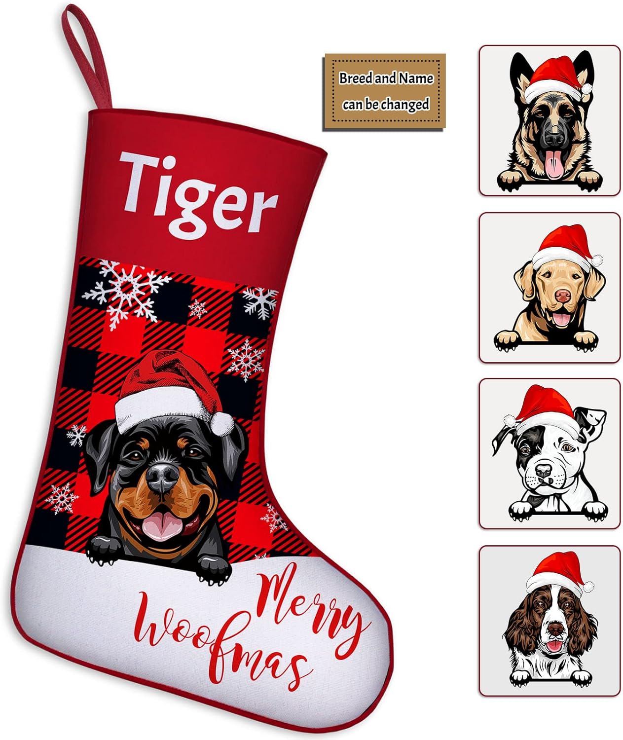 kioskbanks Personalized Dog Christmas Stockings Custom Pet Christmas Stockings with