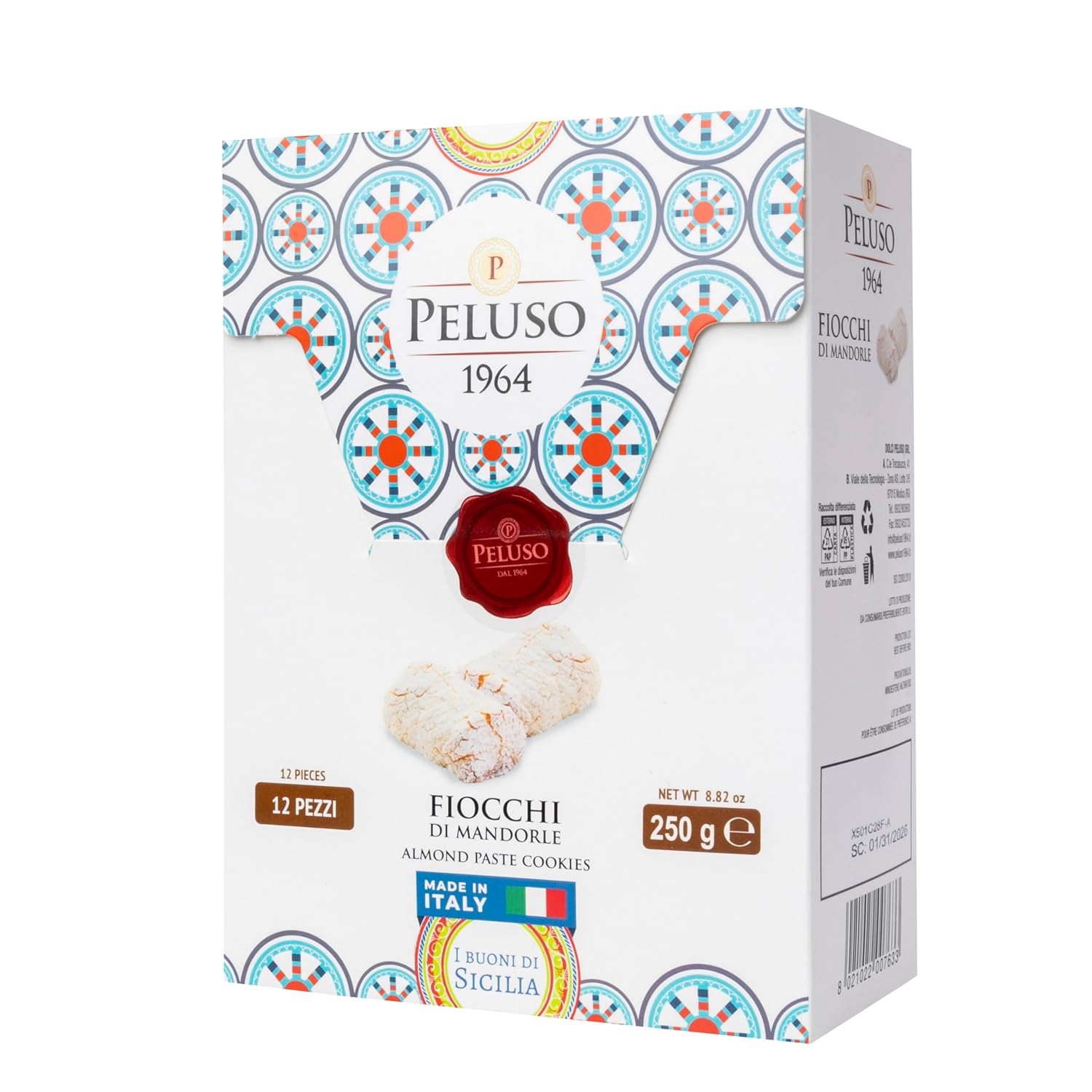 Peluso 1964 Galletas de Pasta de Almendra Fiocchi di Mandorle 250g
