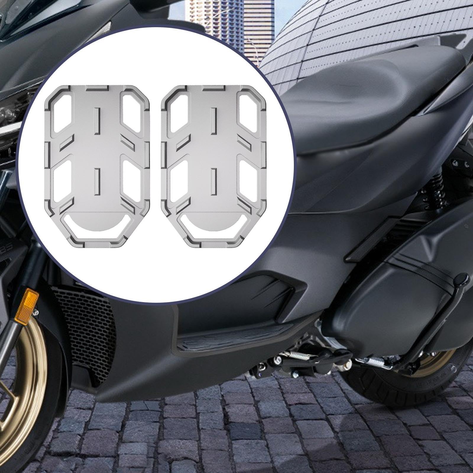 Milageto Pedane posteriori per motociclette, accessori per pedane poggiapiedi, pezzi di ricambio, componenti di modifica in lega di alluminio, sostituzione