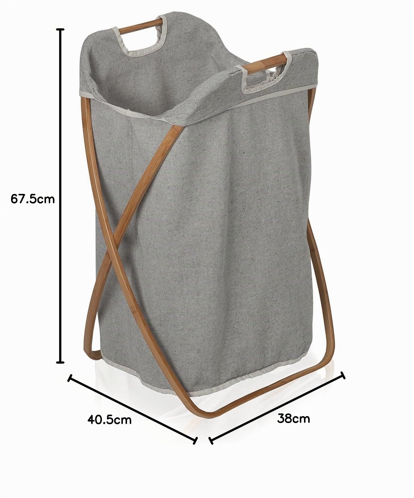 Möve Bamboo Luxe Wäschkorb, dark grey