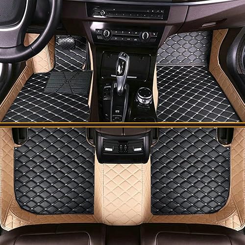 Miniatura 15 de Tapetes de automóvil para el 99 % de los sedán, SUV deportivos, protección para todo tipo de clima, tapetes de cuero impermeables