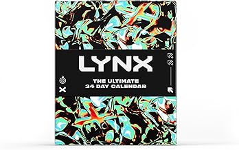 Lynx The Ultimate 24-Day Advent Calendar Gift Set with 24 gifts for him perfect for his daily routine 16 products & 8 gift items