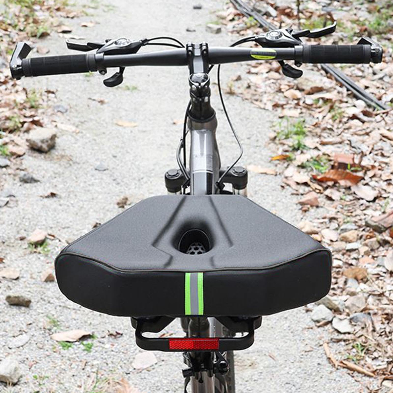 Asiento de bicicleta de carretera, Sillín para Bicicletas, Impermeable Cómodo Asiento para Bicicleta, Ergonómico ahuecado Bicicletas Accesorios para Adultos Mujeres Hombres Adolescentes