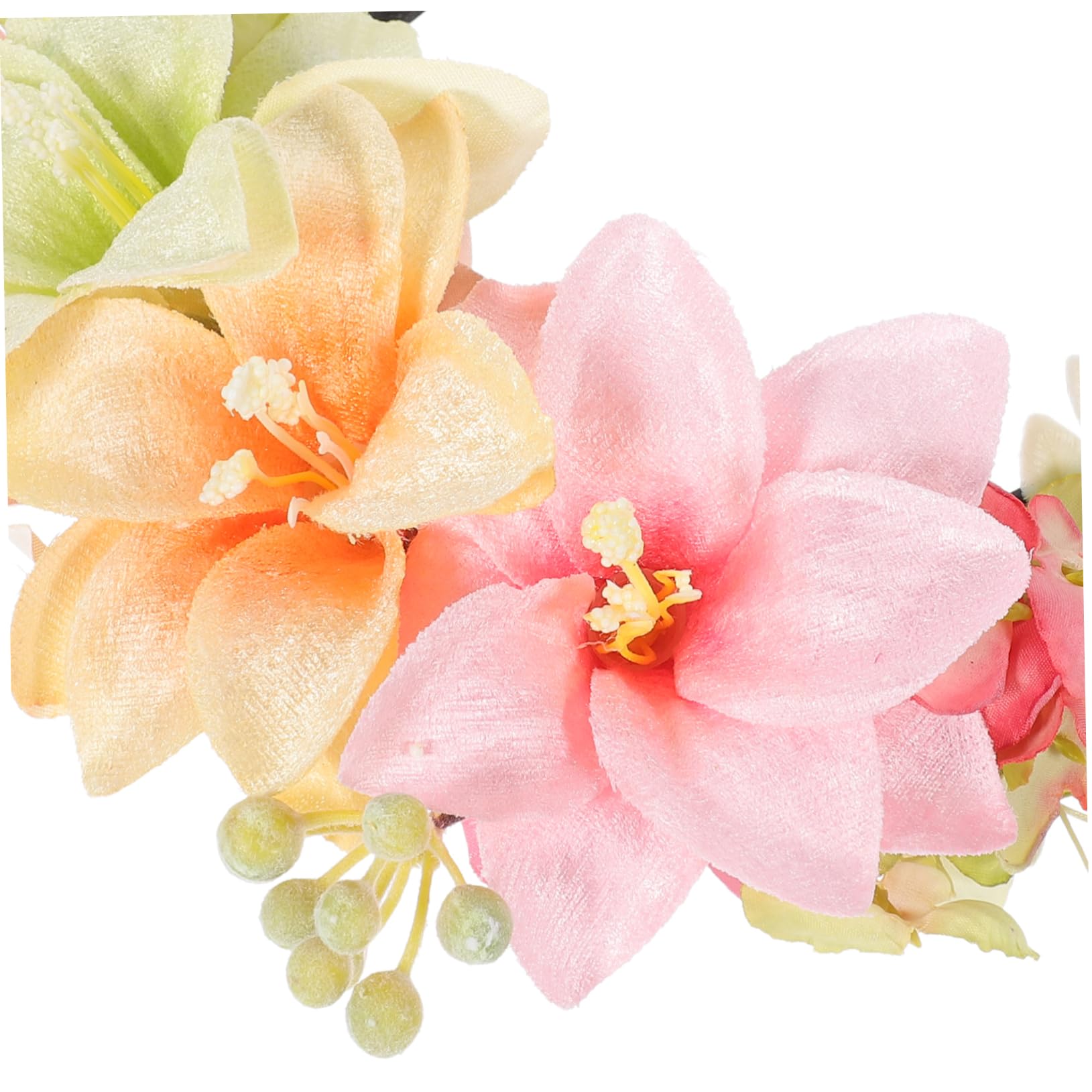 FRCOLOR 4 Fasce Per Con Fiori Di Giglio Da Donna in Tessuto Per La Per Accessori Per Per Feste Di Adulti