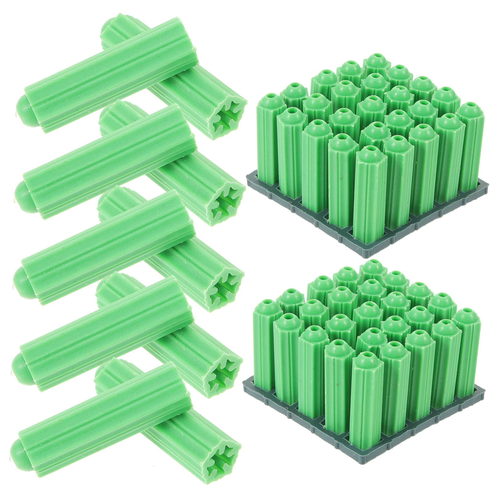 ARTIBETTER Drywall Anchor Set 100pcs Wall Anchors Self-Tapping Screws Plastic Expansion Tube for Drywall