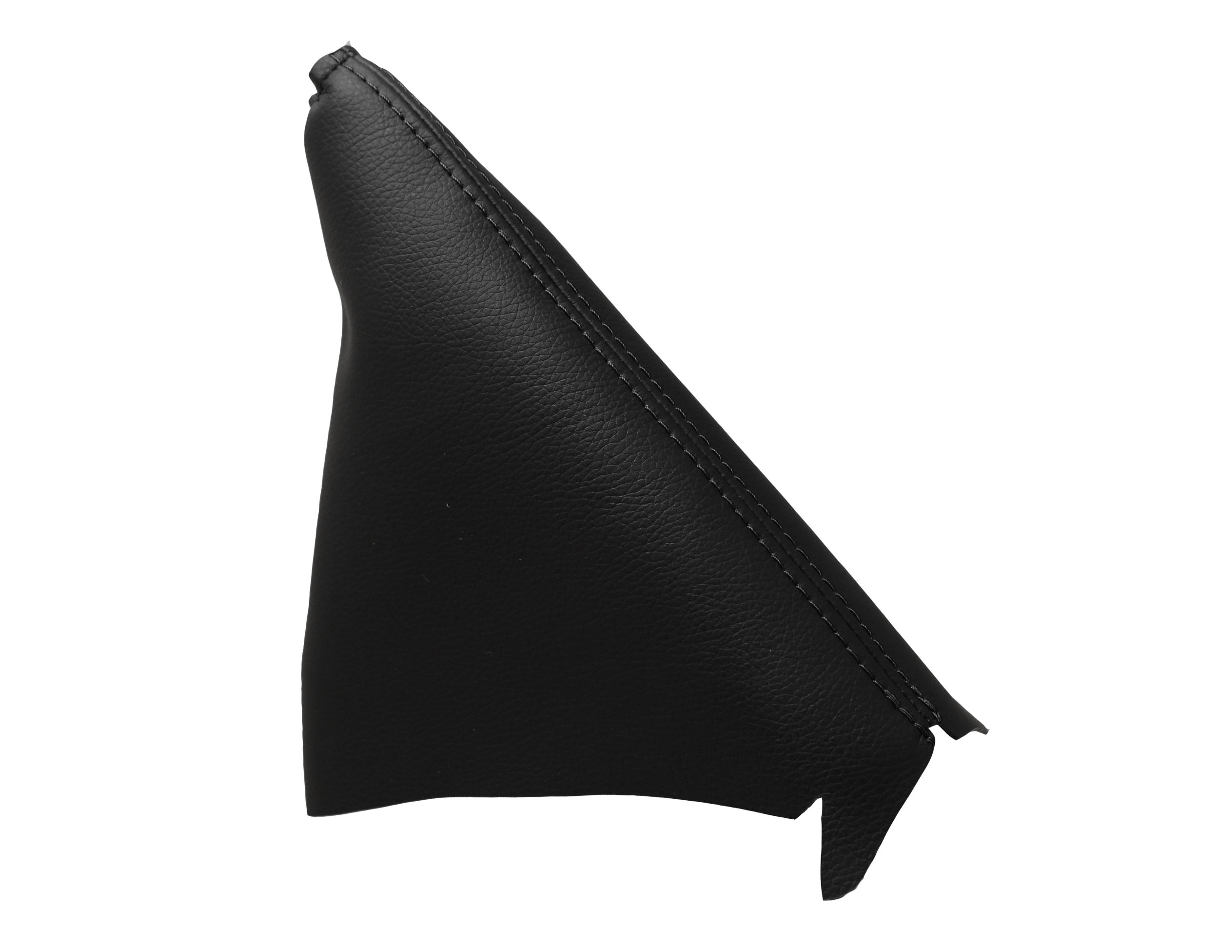 Funda Palanca de Freno de Cuero Piel Natural Color Negro Compatible con Opel Meriva (2002-2010)