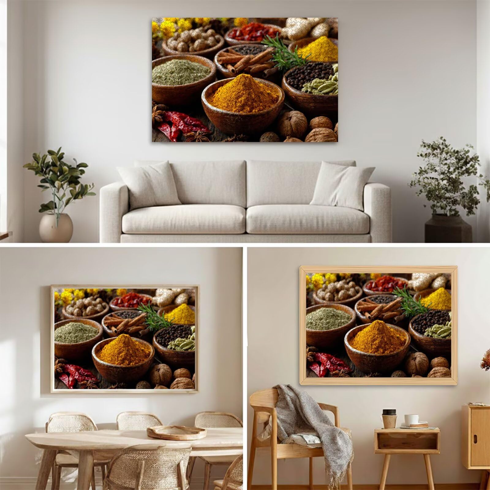 Puzzle 1200 Piezas Adultos Cocina & Vistoso, Rompecabezas con Letras Traseras y Póster, Pasatiempo Antiestrés, Decoración de Pared, Regalo Decorar Mujer Hombre 75 x 50 cm (14 Años +) P3#515