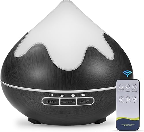 Miniatura 9 de Difusor de aceite esencial de 16.9 fl oz, difusor de aromaterapia con control remoto, difusores de aire multifuncionales para sala de oficina en