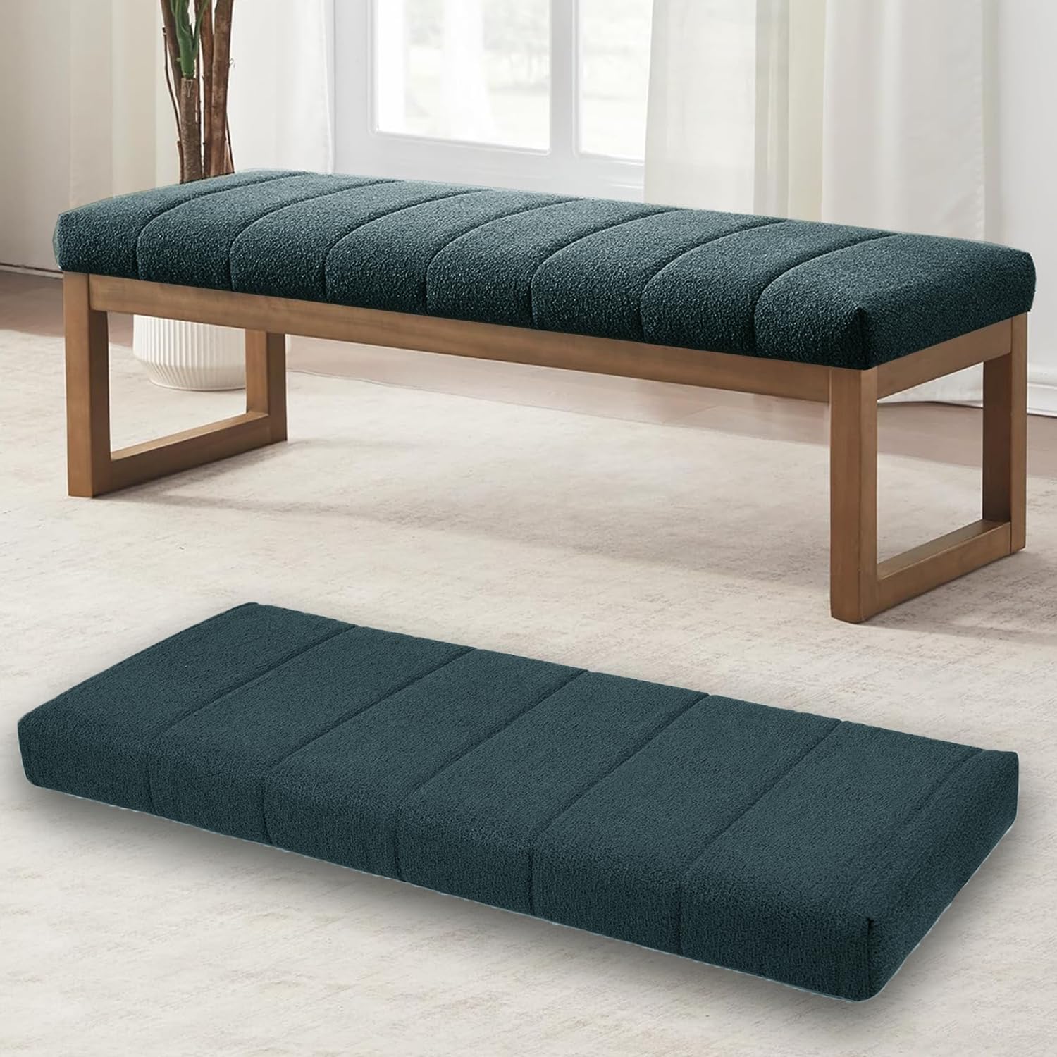 Cuscino da esterno in pile TeddyFleece lavabile in schiuma spessa cuscino per rinnovamento del divano con cerniera grigio scuro 80 x 50 cm perfetto per arredamento e comfort
