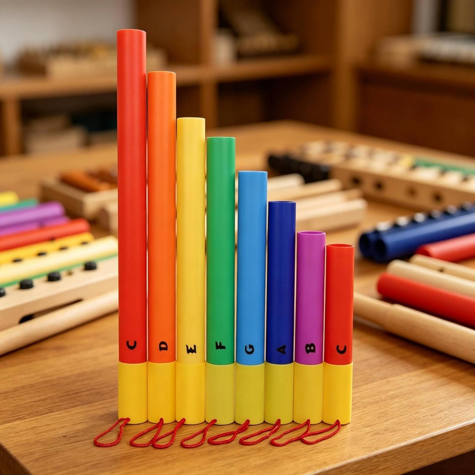 perfeclan Tubo Musical Infantil Tubo Instrumento Percusión Juego Educativo Material Adecuado para Música en Casa Clases y Actividades Escolares