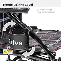 Vista 5 de Drive Medical porta tazas universal, negro., STDS1040S, Negro, 1, 1