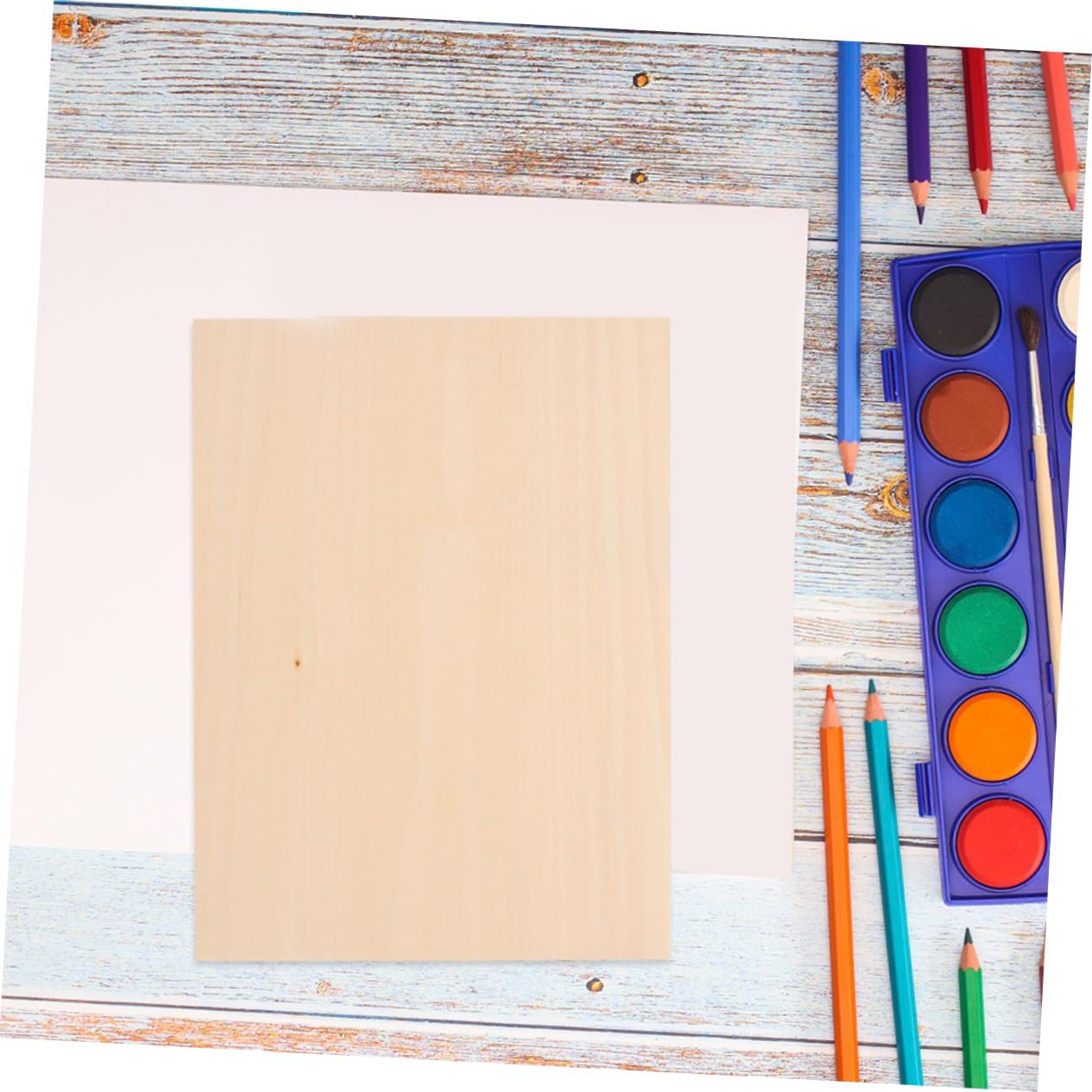 Gadpiparty A4 Unfinished Basswood Sheets for DIY Crafts 1 Piece Thin Wood Board for Model Making Art Projects and Student Handicrafts Smooth Surface for Wood Burning and Staining