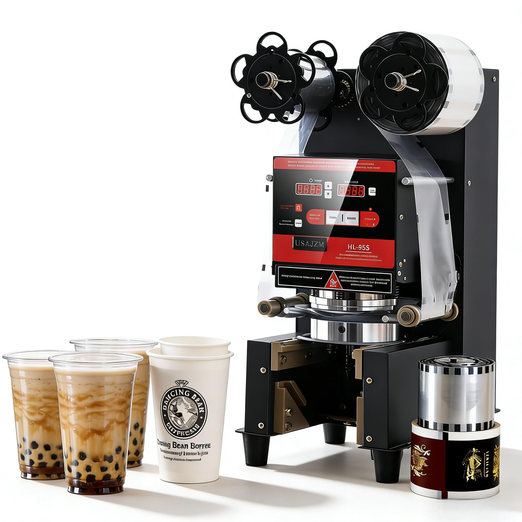 Automatic Cup Sealing Machine, 500-600 Cups/H Electric Sealer