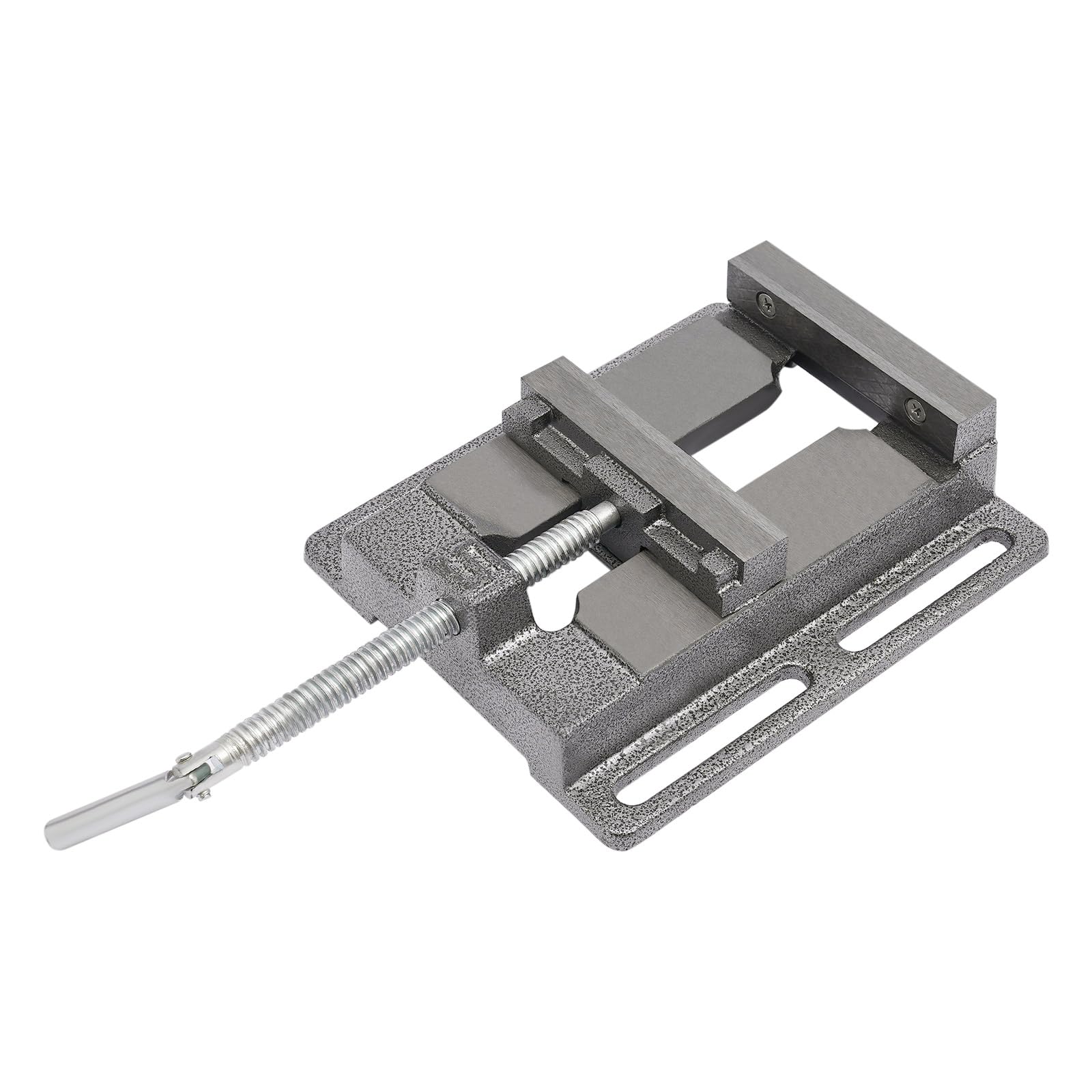 Schraubstock für Bohrmaschine,Maschinenschraubstock,Bohrmaschine Bohrschraubstock Standbohrmaschine Mechaniker Tischplatte Klemmpresse Verriegelung (Schwarz)