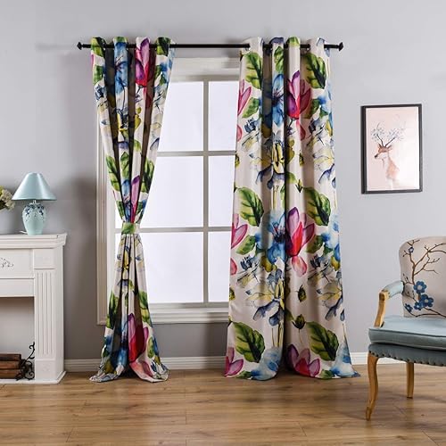 Miniatura 7 de Taisier Home - Cortinas estampadas para sala de estar, impresión digital con diseño de moda, cortinas con ojales en la parte superior, perfectas