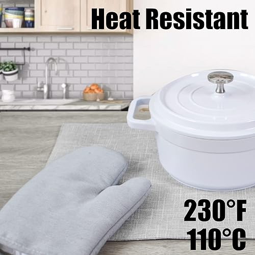 Miniatura 4 de Kevin Textile - Juego de 4 manteles individuales de lino sintético resistentes al calor para mesa de comedor, fáciles de limpiar, antideslizantes,