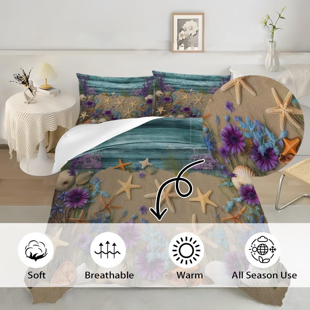 Pojedyncza poszewka na kołdrę 240 x 220 cm zestaw poszewek na kołdrę Retro słoje drewna rozgwiazda poszwa na kołdrę z mikrofibry, dziecięca zabawa miękki zestaw pościeli dla dzieci dorosłych